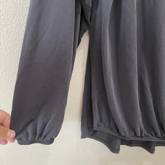 Plus Size 3X Torrid Modal Blend Vintage Black Criss Cross Long Sleeve Top - Picture 4 of 10